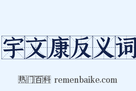 宇文康反义词是什么意思的图片